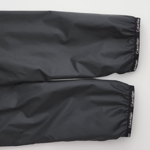 Calvin Klein Women's 3/4 Length Black Nylon Hooded Jacket Fleeced Lined Size M - Picture 7 of 15